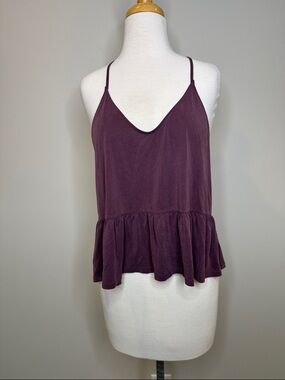 American Eagle Soft & Sexy Peplum Cami Tank Size Small